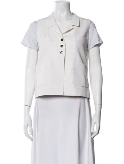 Pre-owned Chanel Vintage 1997 Vest In White