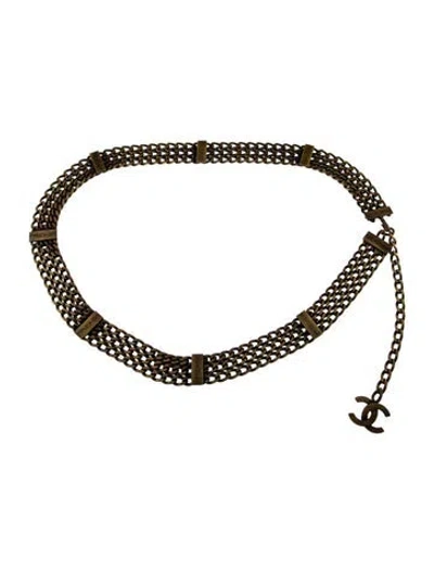 Pre-owned Chanel Vintage 1997 Waist Belt In Gold