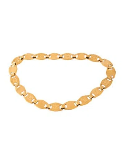 Pre-owned Chanel Vintage 1997 Waist Belt In Gold
