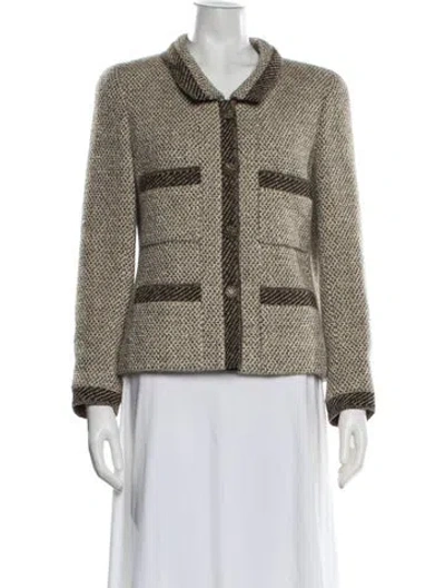 Pre-owned Chanel Vintage 1998 Blazer In Brown