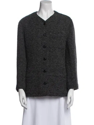 Pre-owned Chanel Vintage 1998 Blazer In Gray