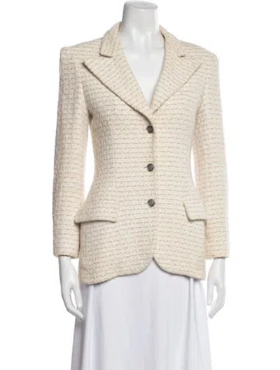 Pre-owned Chanel Vintage 1998 Blazer In Neutrals