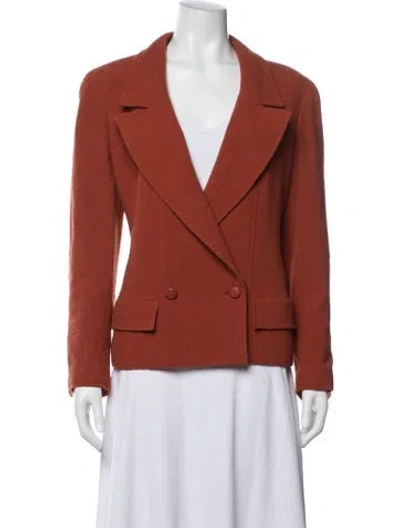 Pre-owned Chanel Vintage 1998 Blazer In Orange