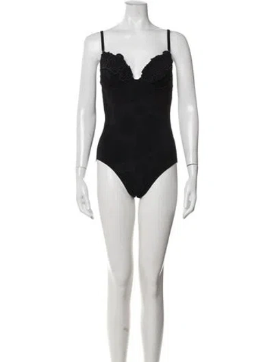 Pre-owned Chanel Vintage 1998 Bodysuit In Black