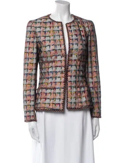 Pre-owned Chanel Vintage 1998 Evening Jacket In Orange