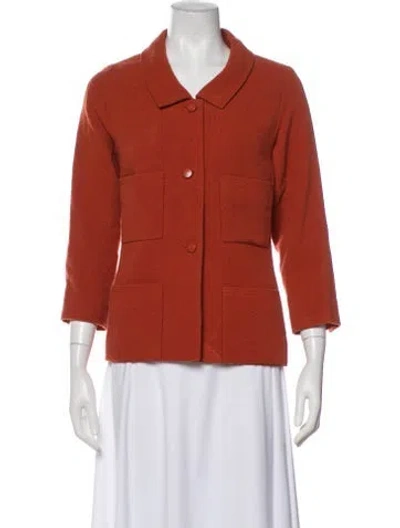 Pre-owned Chanel Vintage 1998 Evening Jacket In Orange