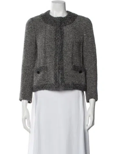 Pre-owned Chanel Vintage 1998 Jacket In Gray