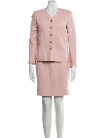 Pre-owned Chanel Vintage 1998 Skirt Set In Pink