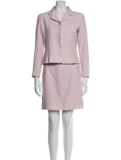 Pre-owned Chanel Vintage 1998 Skirt Suit In Pink