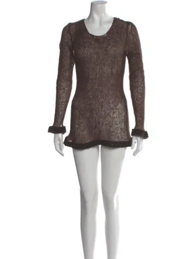 Pre-owned Chanel Vintage 1998 Sweater In Brown