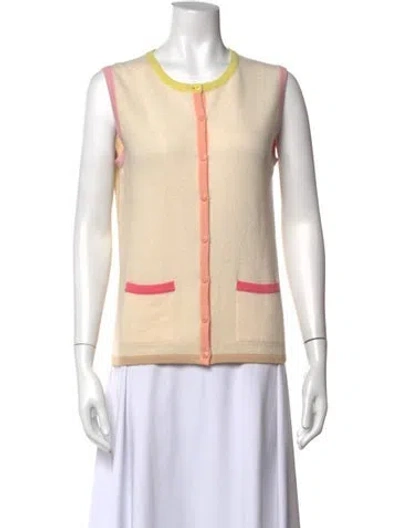 Pre-owned Chanel Vintage 1998 Sweater In Yellow