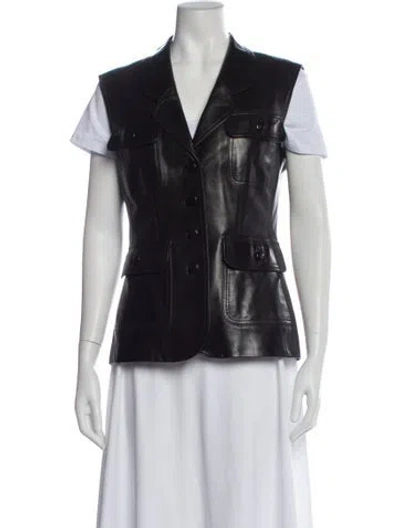 Pre-owned Chanel Vintage 1998 Vest In Black