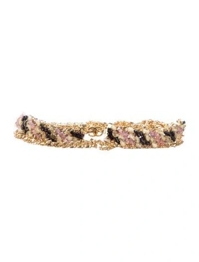 Pre-owned Chanel Vintage 1998 Waist Belt In Gold