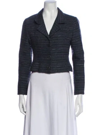 Pre-owned Chanel Vintage 1999 Blazer In Blue