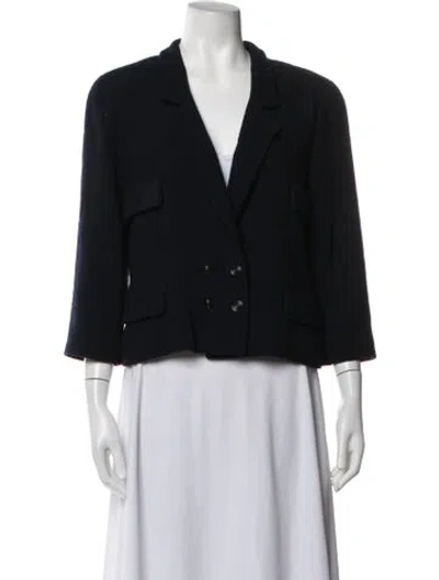 Pre-owned Chanel Vintage 1999 Blazer In Blue