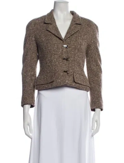 Pre-owned Chanel Vintage 1999 Blazer In Brown