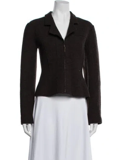 Pre-owned Chanel Vintage 1999 Blazer In Brown