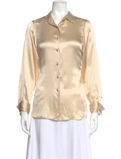 Pre-owned Chanel Vintage 1999 Blouse In Neutral