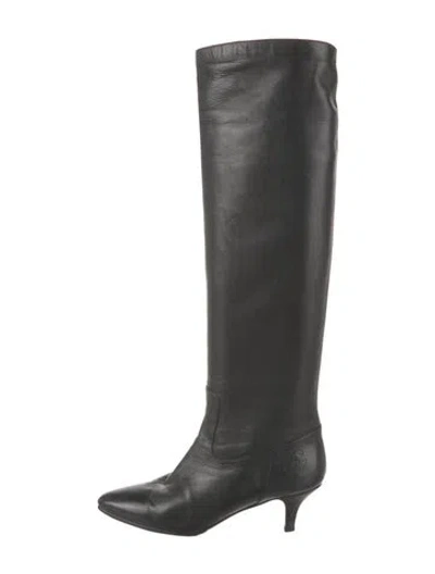 Pre-owned Chanel Vintage 1999 Boots In Black