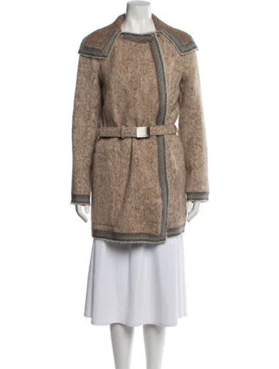Pre-owned Chanel Vintage 1999 Coat In Neutrals