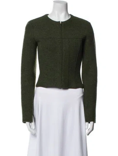 Pre-owned Chanel Vintage 1999 Evening Jacket In Green