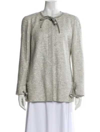 Pre-owned Chanel Vintage 1999 Jacket In Gray