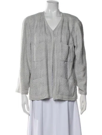 Pre-owned Chanel Vintage 1999 Jacket In Gray