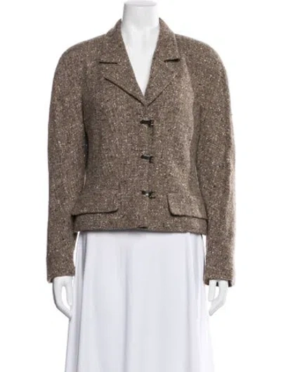 Pre-owned Chanel Vintage 1999 Jacket In Neutral