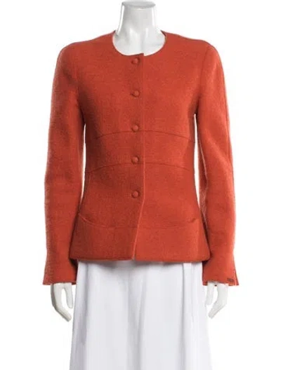 Pre-owned Chanel Vintage 1999 Jacket In Orange