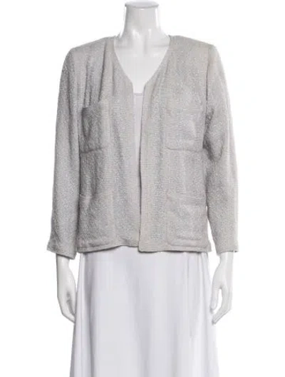 Pre-owned Chanel Vintage 1999 Jacket In White