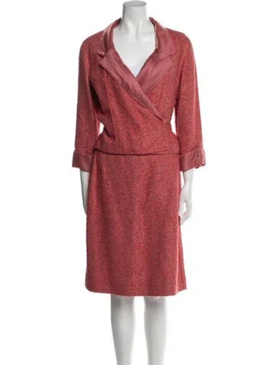 Pre-owned Chanel Vintage 1999 Skirt Suit In Pink