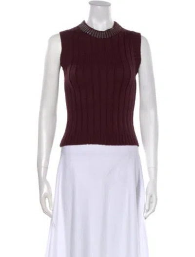 Pre-owned Chanel Vintage 1999 Sweater In Burgundy