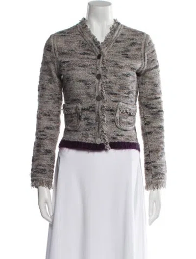 Pre-owned Chanel Vintage 1999 Sweater In Gray