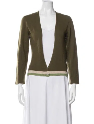 Pre-owned Chanel Vintage 1999 Sweater In Green