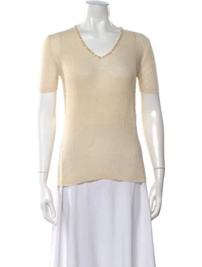 Pre-owned Chanel Vintage 1999 Sweater In Neutral