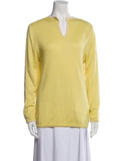 Pre-owned Chanel Vintage 1999 Sweater In Yellow