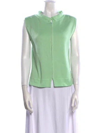 Pre-owned Chanel Vintage 1999 Sweatshirt In Green