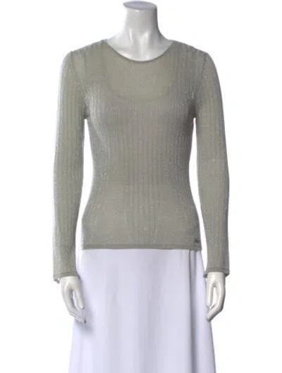 Pre-owned Chanel Vintage 1999 Top In Silver