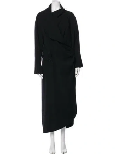Pre-owned Chanel Vintage 1999 Trench Coat In Black