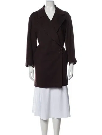 Pre-owned Chanel Vintage 1999 Trench Coat In Brown