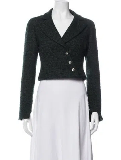 Pre-owned Chanel Vintage 2000 Blazer In Black/metallic