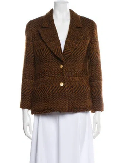 Pre-owned Chanel Vintage 2000 Blazer In Brown