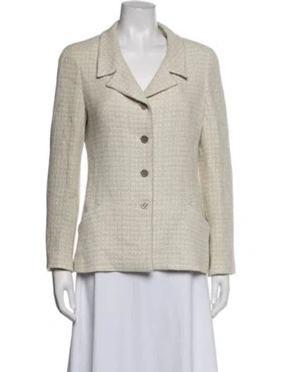 Pre-owned Chanel Vintage 2000 Blazer In Neutrals