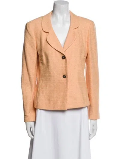 Pre-owned Chanel Vintage 2000 Blazer In Orange
