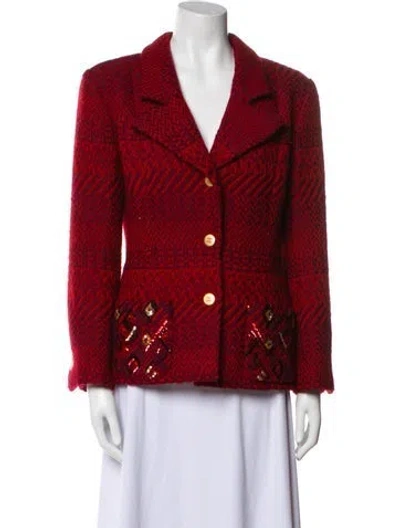 Pre-owned Chanel Vintage 2000 Blazer In Red
