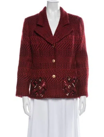 Pre-owned Chanel Vintage 2000 Blazer In Red