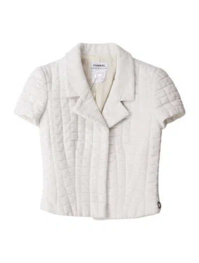 Pre-owned Chanel Vintage 2000 Blazer In White
