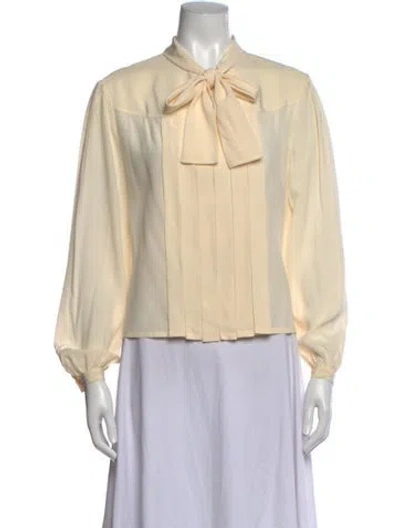 Pre-owned Chanel Vintage 2000's Blouse In Neutrals