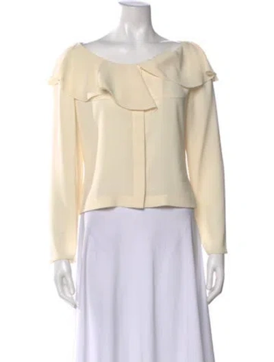 Pre-owned Chanel Vintage 2000 Blouse In Yellow