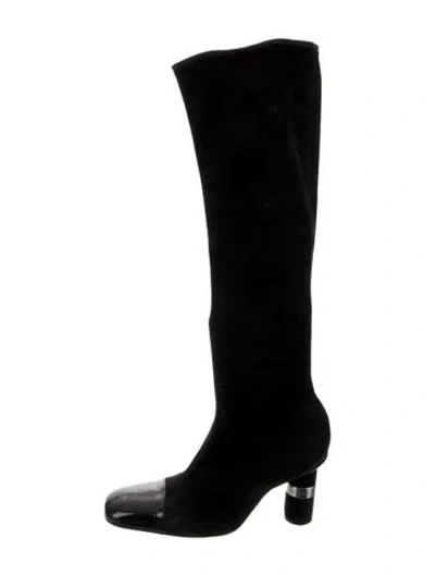 Pre-owned Chanel Vintage 2000 Boots In Black